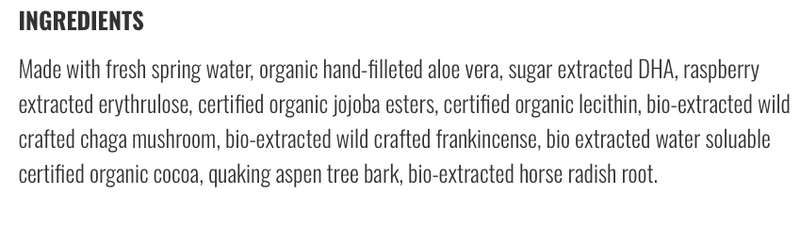 Organic Sunless Tanner