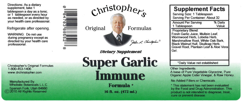 Christopher's Super Garlic Immune