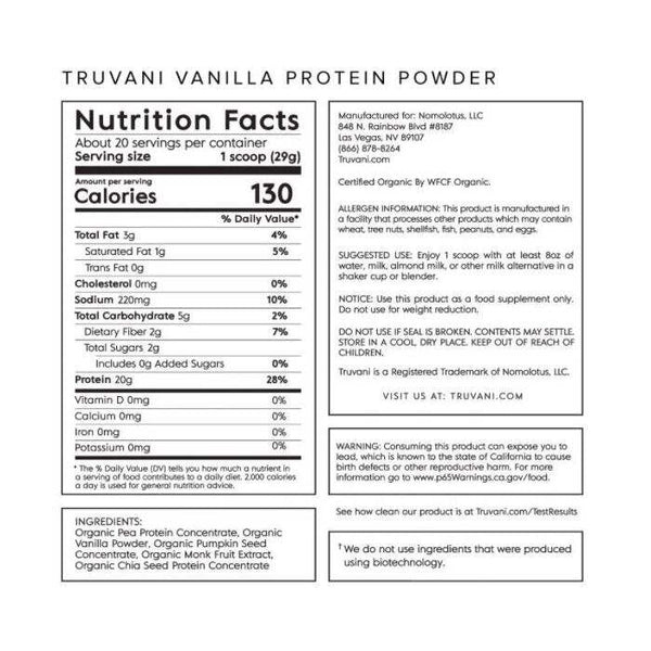 Truvani Plant Protein