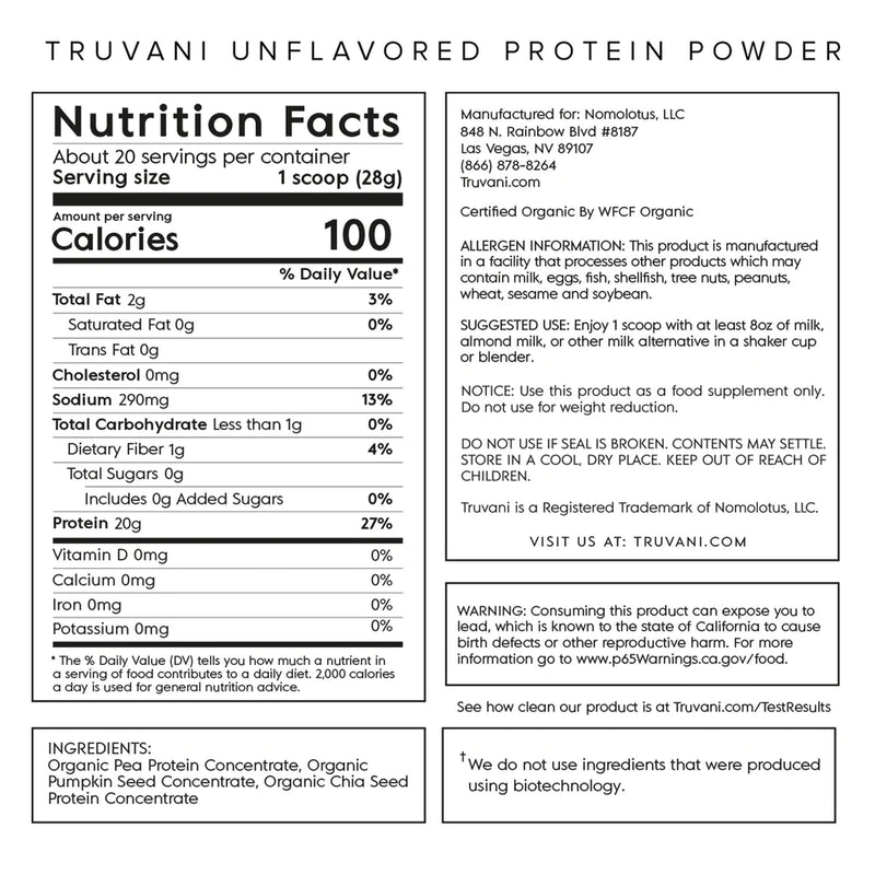 Truvani Plant Protein
